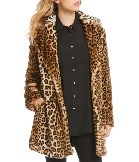 long leopard faux fur coat|faux leopard coat on sale.